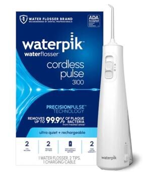 Waterpik Cordless Pulse 3100 Rechargeable Water Flosser, NWT in Open Box